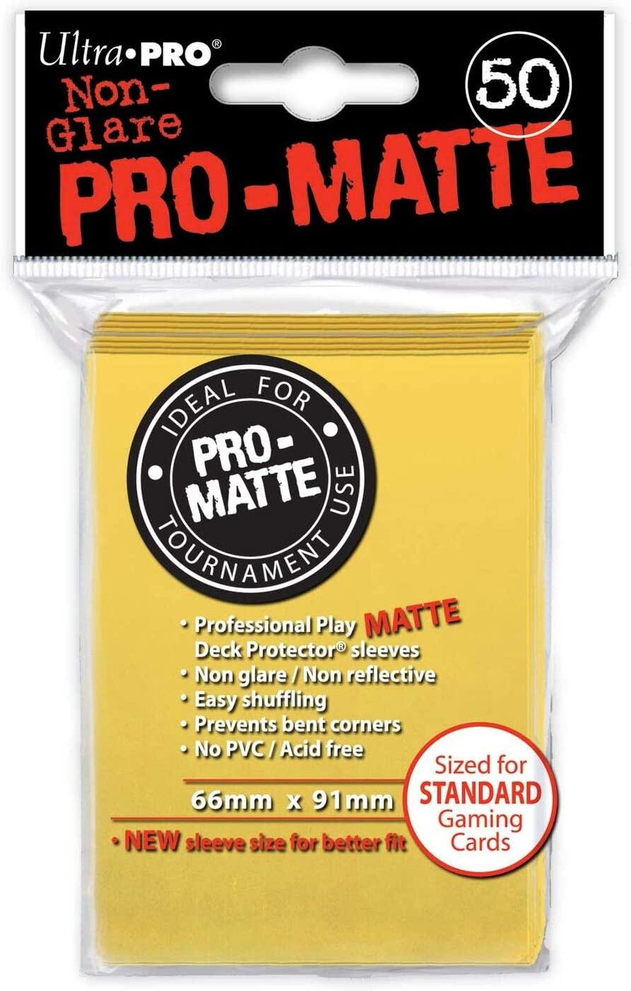 Ultra Pro PRO-Matte Standard Sleeves - Yellow (50ct)